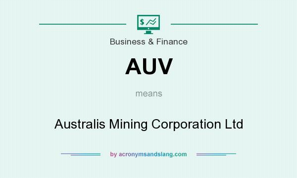 What does AUV mean? It stands for Australis Mining Corporation Ltd