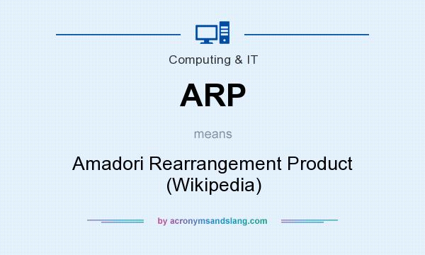 What does ARP mean? It stands for Amadori Rearrangement Product (Wikipedia)
