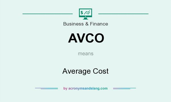 What does AVCO mean? It stands for Average Cost