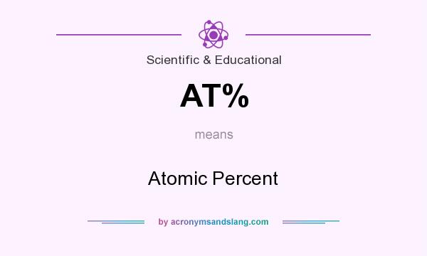 What does AT% mean? It stands for Atomic Percent