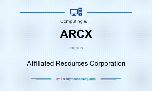 What does ARCX mean? It stands for Affiliated Resources Corporation
