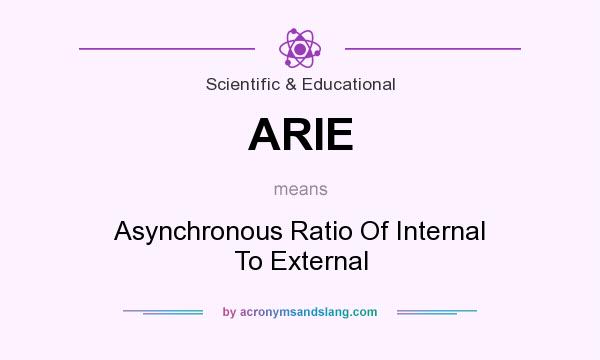 What does ARIE mean? It stands for Asynchronous Ratio Of Internal To External