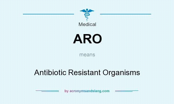 What does ARO mean? It stands for Antibiotic Resistant Organisms