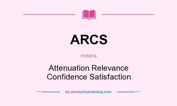 What does ARCS mean? It stands for Attenuation Relevance Confidence Satisfaction