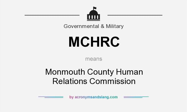 What does MCHRC mean? It stands for Monmouth County Human Relations Commission