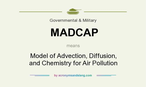 What does MADCAP mean? It stands for Model of Advection, Diffusion, and Chemistry for Air Pollution