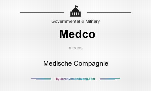 What does Medco mean? It stands for Medische Compagnie