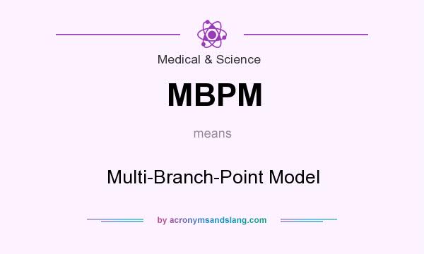 What does MBPM mean? It stands for Multi-Branch-Point Model