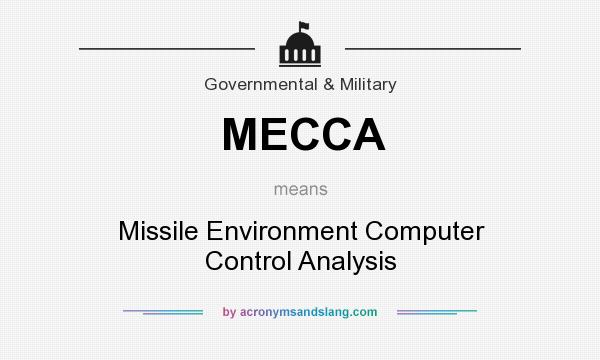 What does MECCA mean? It stands for Missile Environment Computer Control Analysis