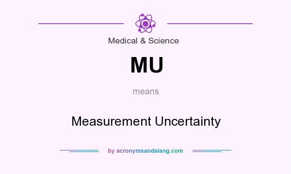 What does MU mean? It stands for Measurement Uncertainty