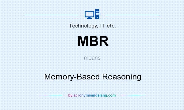 What does MBR mean? It stands for Memory-Based Reasoning