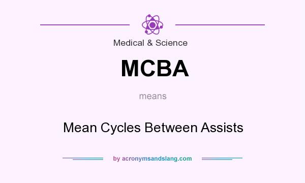What does MCBA mean? It stands for Mean Cycles Between Assists