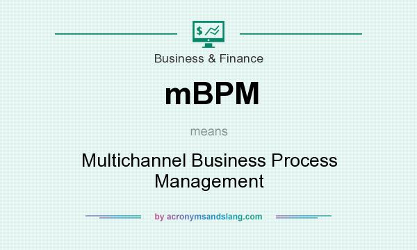 What does mBPM mean? It stands for Multichannel Business Process Management