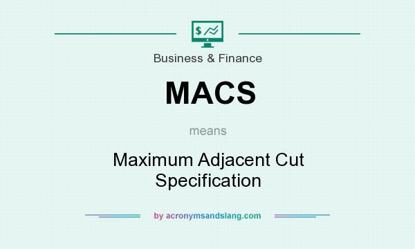 What does MACS mean? It stands for Maximum Adjacent Cut Specification