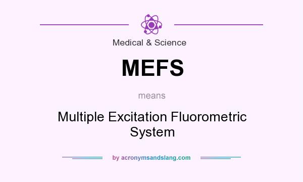 What does MEFS mean? It stands for Multiple Excitation Fluorometric System