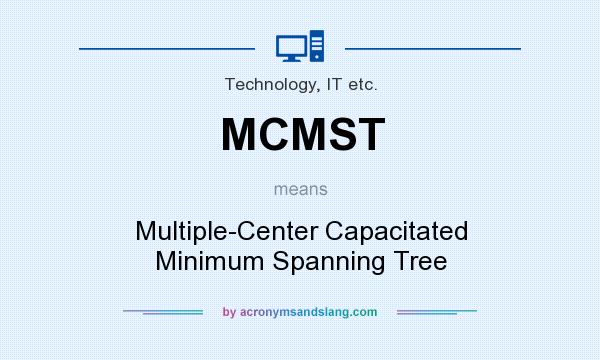 What does MCMST mean? It stands for Multiple-Center Capacitated Minimum Spanning Tree