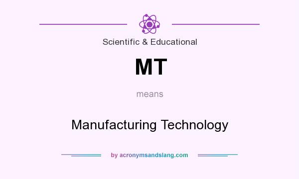 What does MT mean? It stands for Manufacturing Technology