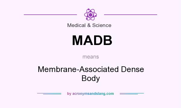 What does MADB mean? It stands for Membrane-Associated Dense Body