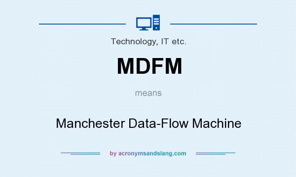 What does MDFM mean? It stands for Manchester Data-Flow Machine
