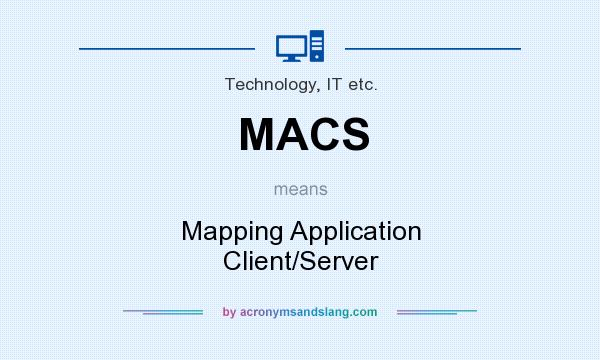 What does MACS mean? It stands for Mapping Application Client/Server