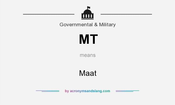 What does MT mean? It stands for Maat