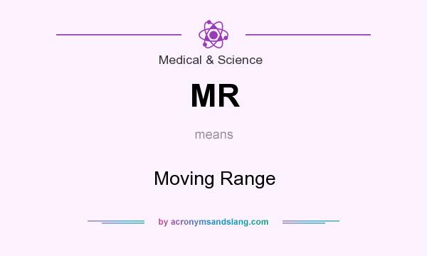 What does MR mean? It stands for Moving Range