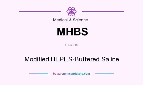 What does MHBS mean? It stands for Modified HEPES-Buffered Saline