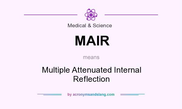 What does MAIR mean? It stands for Multiple Attenuated Internal Reflection