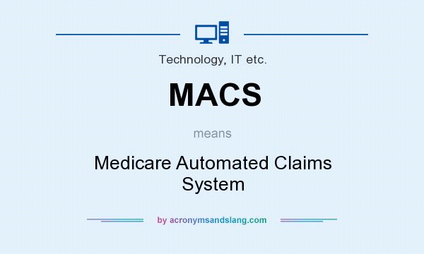What does MACS mean? It stands for Medicare Automated Claims System