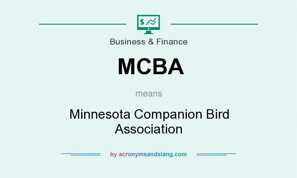 What does MCBA mean? It stands for Minnesota Companion Bird Association