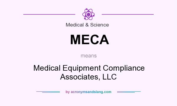 What does MECA mean? It stands for Medical Equipment Compliance Associates, LLC