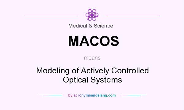 What does MACOS mean? It stands for Modeling of Actively Controlled Optical Systems