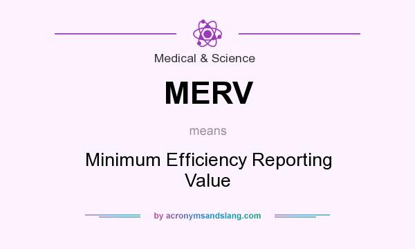 What does MERV mean? It stands for Minimum Efficiency Reporting Value