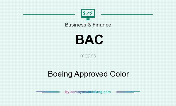 What does BAC mean? It stands for Boeing Approved Color