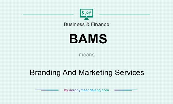 What does BAMS mean? It stands for Branding And Marketing Services
