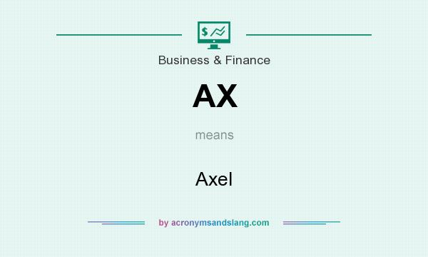 What does AX mean? It stands for Axel