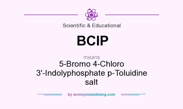 What does BCIP mean? It stands for 5-Bromo 4-Chloro 3`-Indolyphosphate p-Toluidine salt