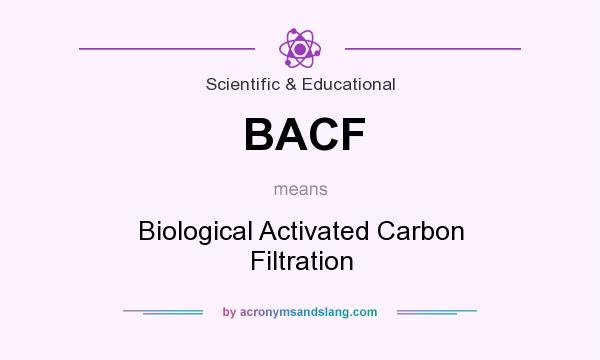 What does BACF mean? It stands for Biological Activated Carbon Filtration