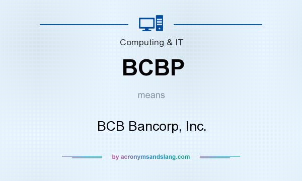 What does BCBP mean? It stands for BCB Bancorp, Inc.