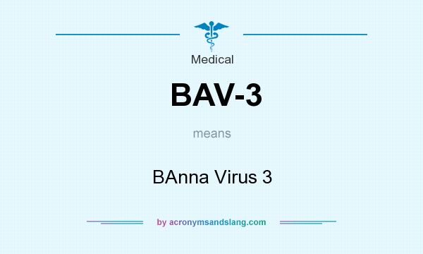 What does BAV-3 mean? It stands for BAnna Virus 3