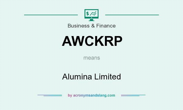 What does AWCKRP mean? It stands for Alumina Limited