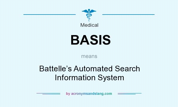 What does BASIS mean? It stands for Battelle’s Automated Search Information System