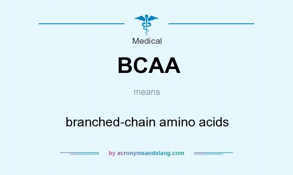 What does BCAA mean? It stands for branched-chain amino acids