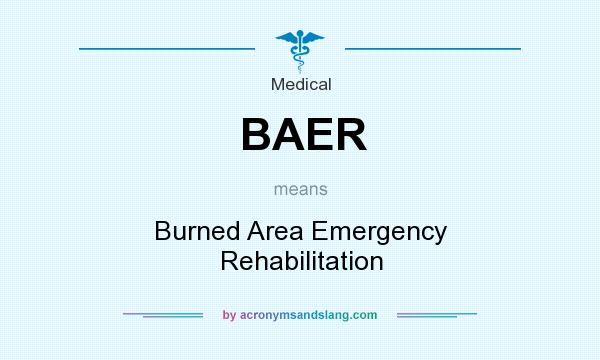 What does BAER mean? It stands for Burned Area Emergency Rehabilitation