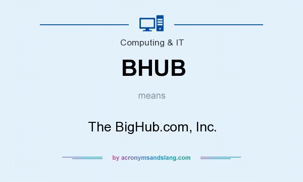 What does BHUB mean? It stands for The BigHub.com, Inc.