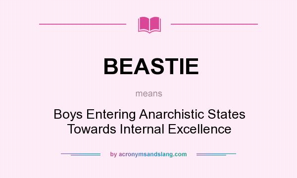 What does BEASTIE mean? It stands for Boys Entering Anarchistic States Towards Internal Excellence