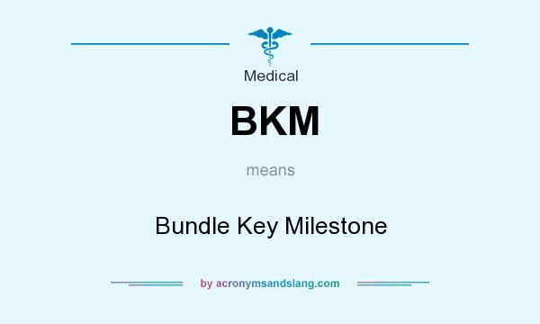 What does BKM mean? It stands for Bundle Key Milestone