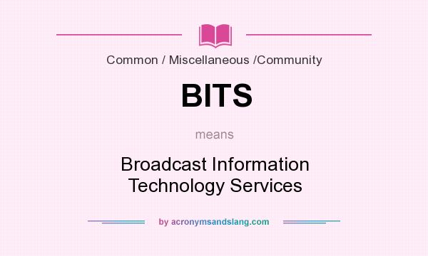 What does BITS mean? It stands for Broadcast Information Technology Services