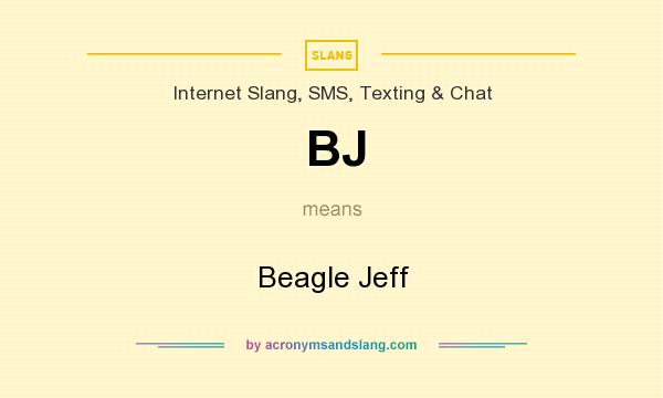 What does BJ mean? It stands for Beagle Jeff
