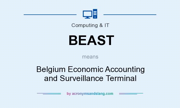 What does BEAST mean? It stands for Belgium Economic Accounting and Surveillance Terminal